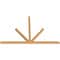 Ekena Millwork Saratoga Timber Gable Bracket, Western Red Cedar, 108"W x 72"H x 3 1/2"D x 3 1/2"F, 16/12 Pitch GBW108X72X0404SAR00SWR - alternate 5
